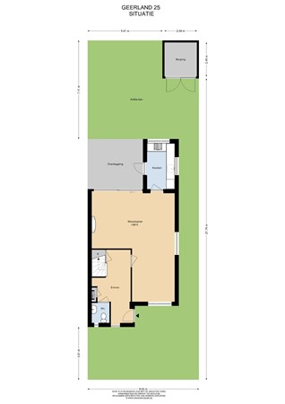Floorplan - Geerland 25, 1433 JL Kudelstaart